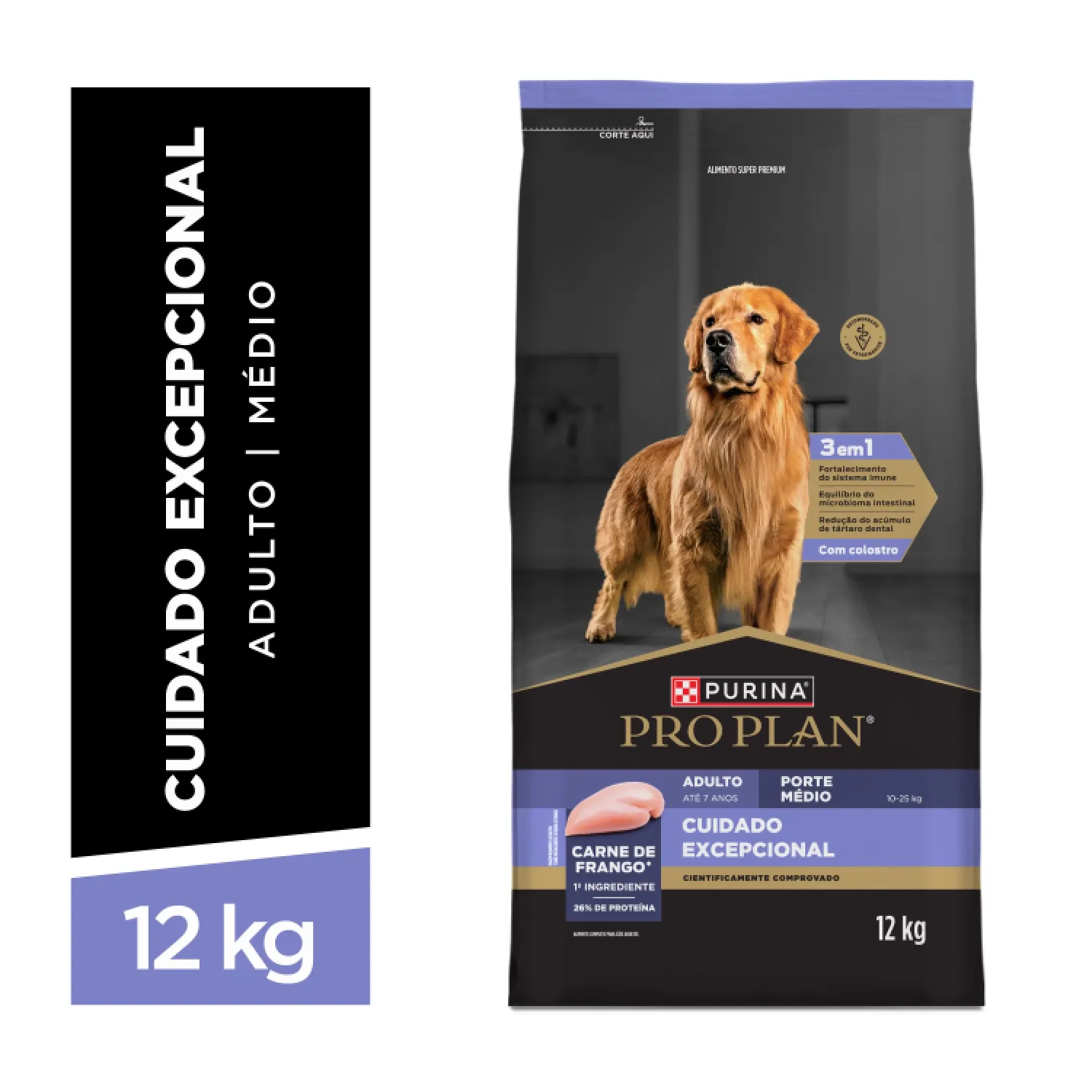 Cuidado Excep Cao AD Medio 12kg Faixa